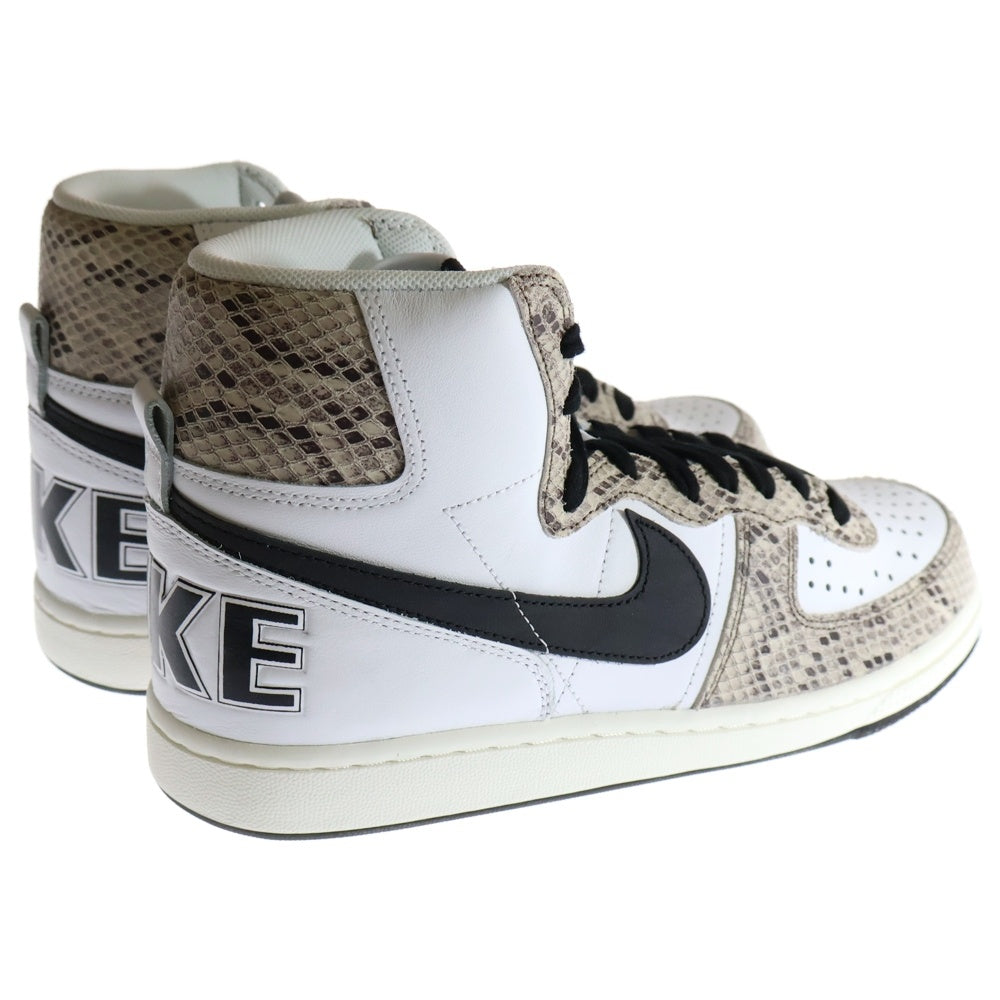 NIKE(ナイキ) TERMINATOR HIGH COCOA SNAKE ターミネーター ココアスネーク 白蛇 ハイカットスニーカー ホワイト/ブラック US8/26cm FB1318-100