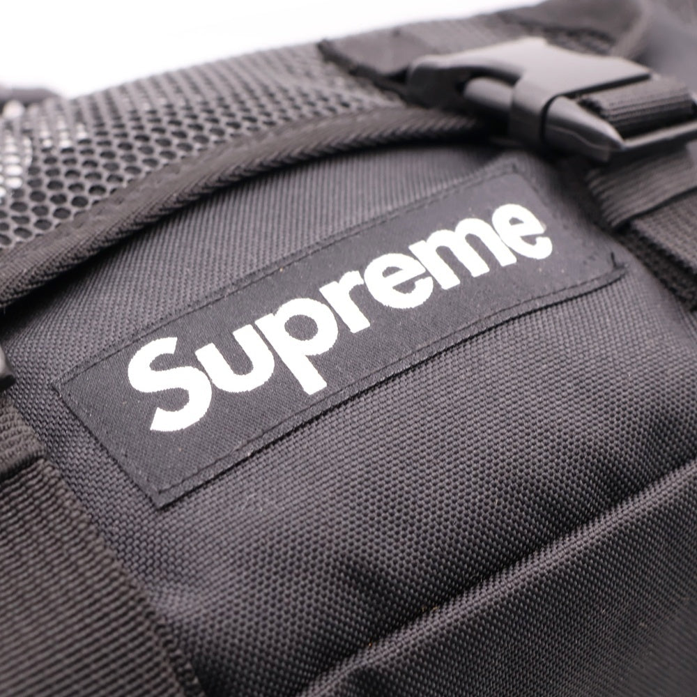 SUPREME(シュプリーム) 20SS Waist Bag ボックスロゴ メッシュ切替 ウエストポーチ ショルダーバッグ ブラック