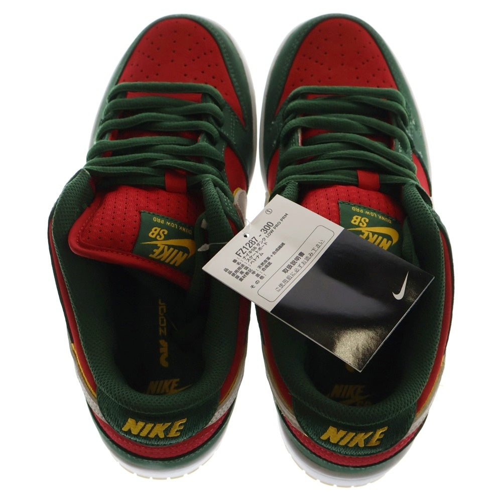 NIKE SB(ナイキエスビー) DUNK LOW Seattle Supersonics ダンク シアトル スーパーソニックス ローカットスニーカー レッド/グリーン US8/26cm FZ1287-300