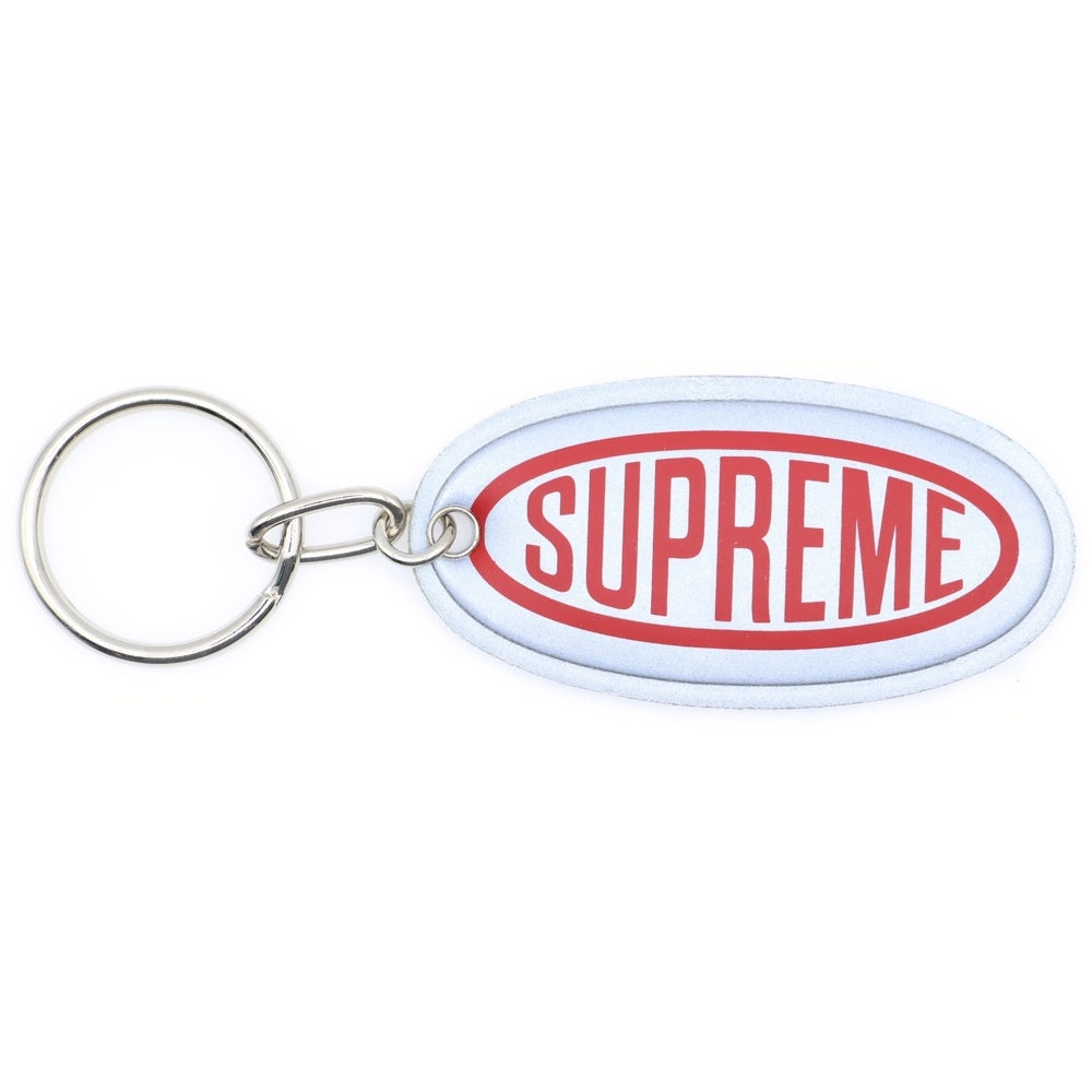 SUPREME(シュプリーム) 18AW Night Vision Keychain ナイトビジョン ロゴ キーチェーン グレー/レッド