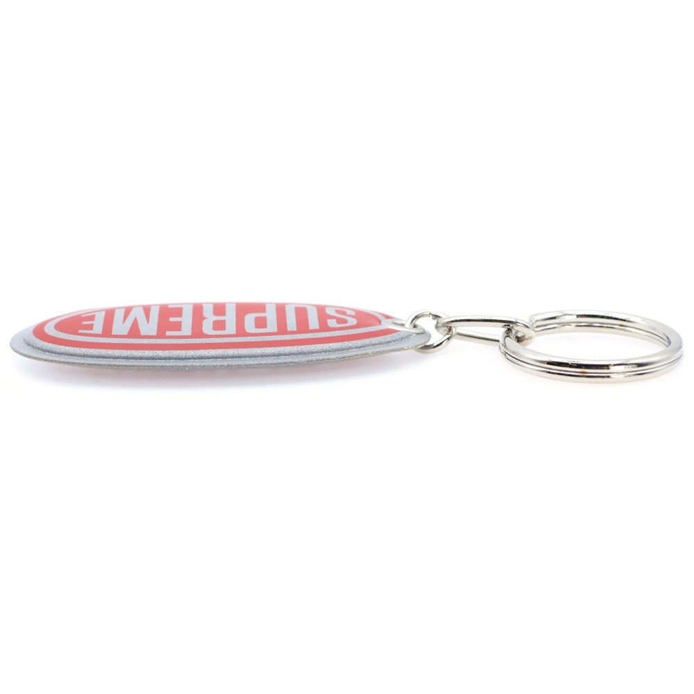 SUPREME(シュプリーム) 18AW Night Vision Keychain ナイトビジョン ロゴ キーチェーン グレー/レッド