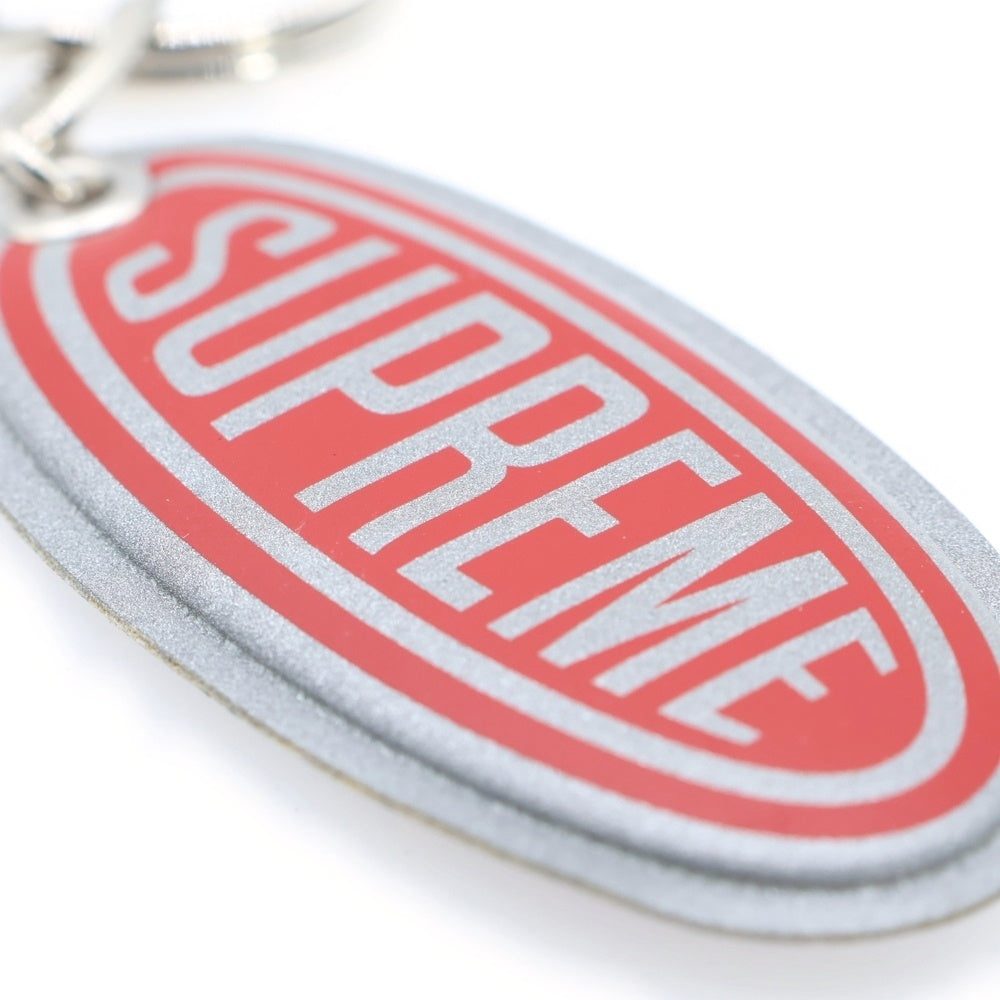 SUPREME(シュプリーム) 18AW Night Vision Keychain ナイトビジョン ロゴ キーチェーン グレー/レッド