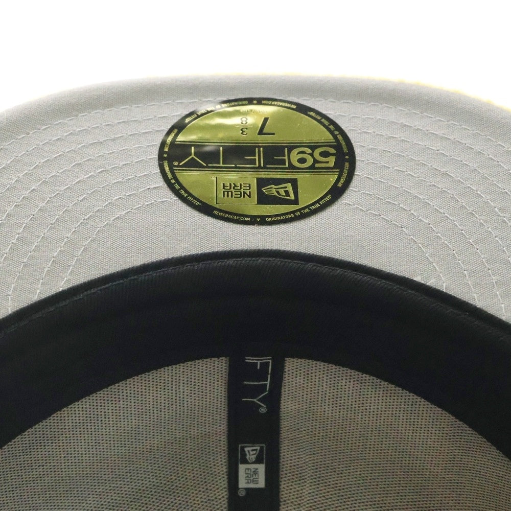 SUPREME(シュプリーム) 24AW ×NEW ERA Brushed Wool Box Logo ブラッシュド ボックスロゴ ウール 6パネルキャップ 帽子 イエロー