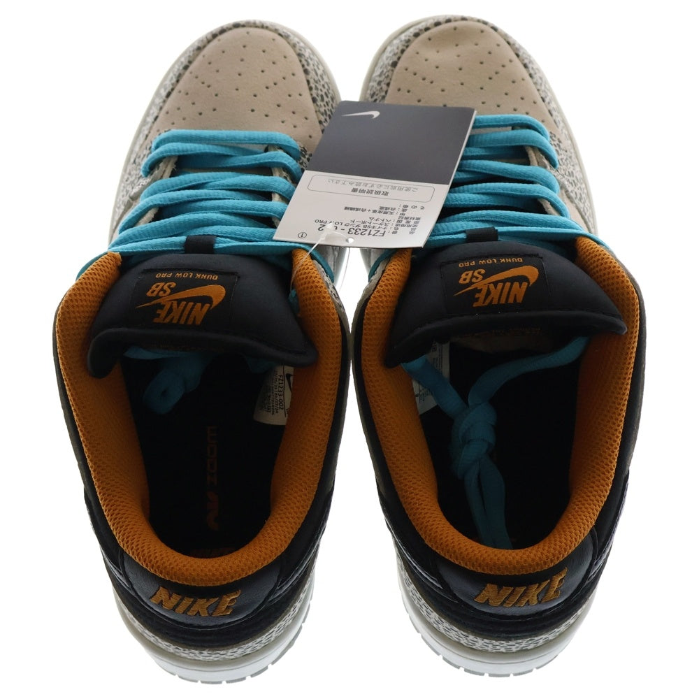 NIKE SB(ナイキエスビー) DUNK LOW PRO PHANTOM AND BLACK ダンク プロ エレクトリックサファリ ファントムアンドブラック ローカットスニーカー グレー/ブラック US8/26cm FZ1233-002