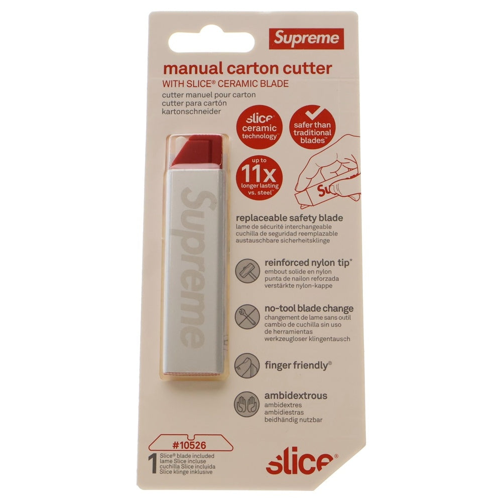 SUPREME(シュプリーム) 21SS Slice Manual Carton Cutter スライス マニュアル カートンカッター ダンボールカッター シルバー