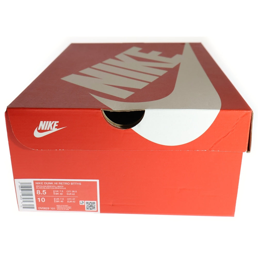 NIKE(ナイキ) DUNK HIGH RETRO BTTYS ダンク ハイ レトロ ハイカットスニーカー グリーン/ホワイト US8.5/26.5cm DV0829-101