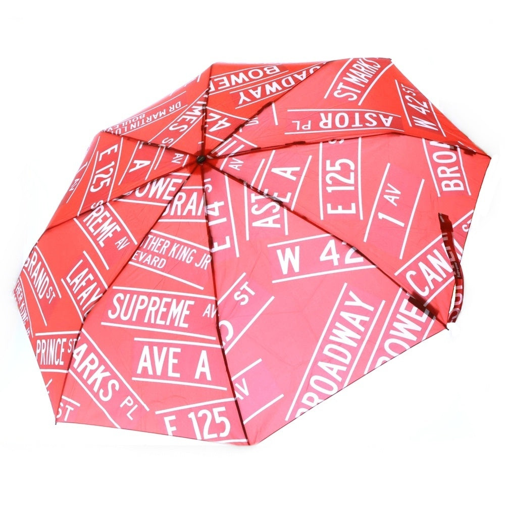SUPREME(シュプリーム) 21SS ShedRain Street Signs Umbrella シェドレイン ストリート サイン アンブレラ 折り畳み傘 レッド