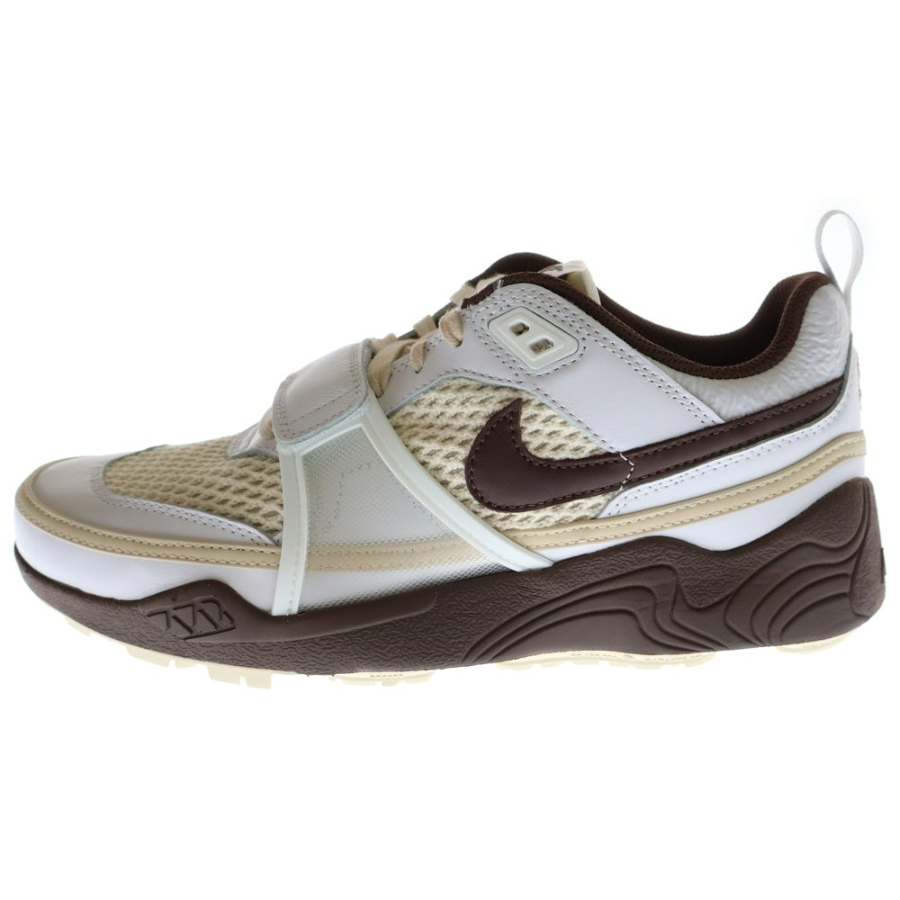 NIKE(ナイキ) ×TRAVIS SCOTT Zoom Field Jaxx White and Light Chocolate ズームフィールドジャックススニーカー トラヴィススコット ホワイト US8/26cm HQ3073-100