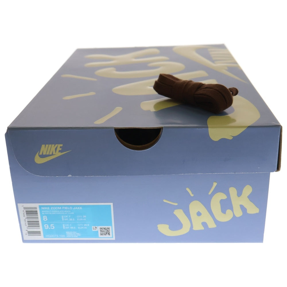 NIKE(ナイキ) ×TRAVIS SCOTT Zoom Field Jaxx White and Light Chocolate ズームフィールドジャックススニーカー トラヴィススコット ホワイト US8/26cm HQ3073-100