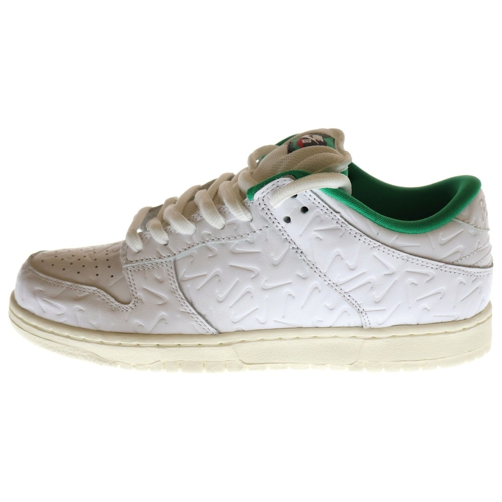 NIKE SB(ナイキエスビー) ×BEN-G DUNK LOW OG QS 2 ベンジーコラボ ローカットスニーカー ホワイト/グリーン CU3846-100 US8/26cm