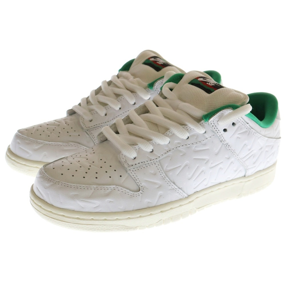 NIKE SB(ナイキエスビー) ×BEN-G DUNK LOW OG QS 2 ベンジーコラボ ローカットスニーカー ホワイト/グリーン CU3846-100 US8/26cm
