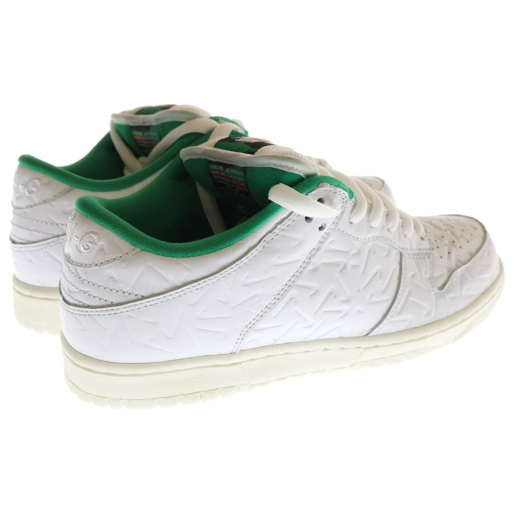 NIKE SB(ナイキエスビー) ×BEN-G DUNK LOW OG QS 2 ベンジーコラボ ローカットスニーカー ホワイト/グリーン CU3846-100 US8/26cm
