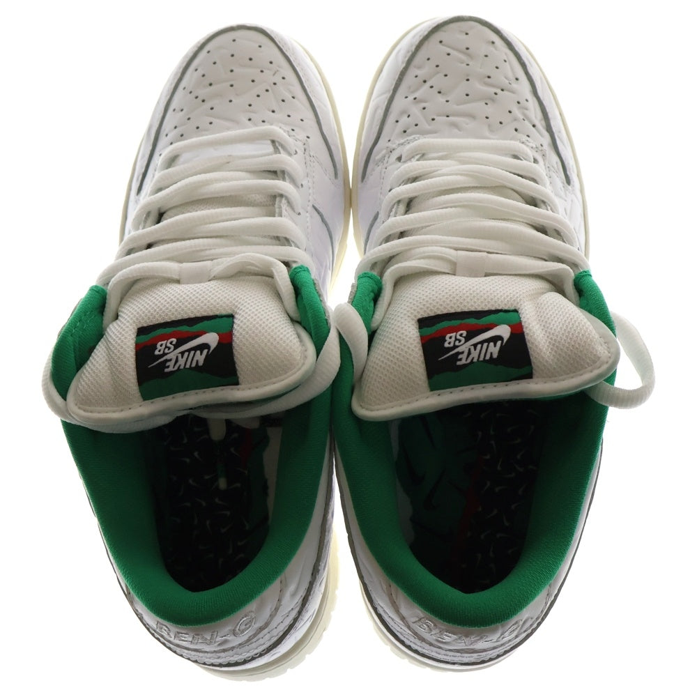 NIKE SB(ナイキエスビー) ×BEN-G DUNK LOW OG QS 2 ベンジーコラボ ローカットスニーカー ホワイト/グリーン CU3846-100 US8/26cm