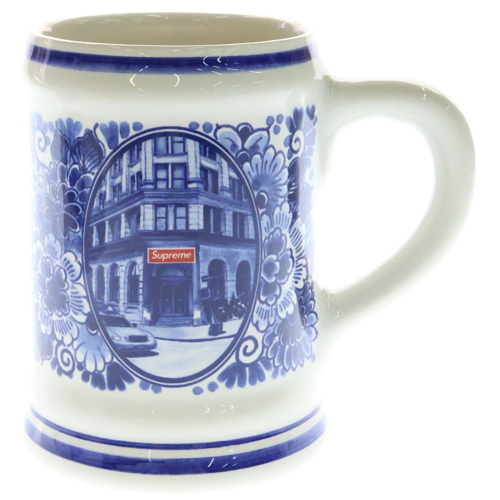 SUPREME(シュプリーム) 21SS Royal Delft 190 Bowery Beer Mug ロイヤルデルフト ビアーマグ マグカップ コップ ホワイト/ブルー■