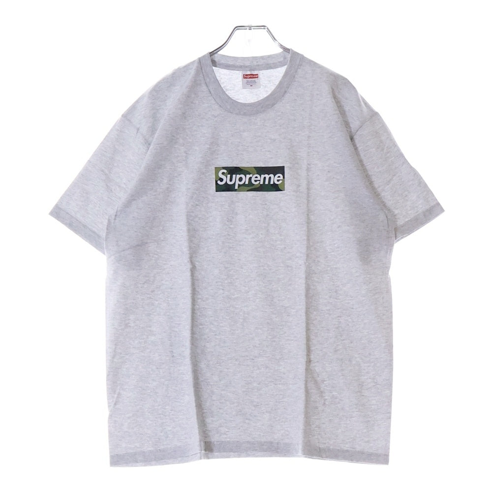 SUPREME(シュプリーム) 23AW Box Log Tee カモフラ ボックスロゴ クルーネック半袖Tシャツ カットソー グレー