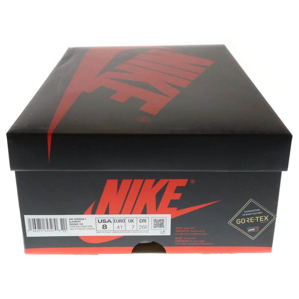 NIKE(ナイキ) AIR JORDAN 1 ELEMENT GORE-TEX DB2889-102 エアジョーダン1 エレメント ゴアテックス ハイカットスニーカー ブラウン US8/26cm