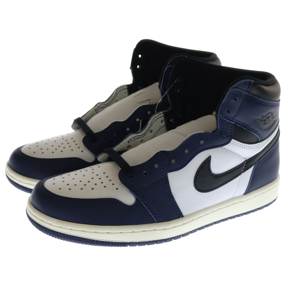 NIKE(ナイキ) AIR JORDAN 1 RETRO HIGH OG Midnight Navy エアジョーダン1 レトロ ミッドナイト ネイビー ハイカットスニーカー ネイビー US8/26cm DZ5485-401