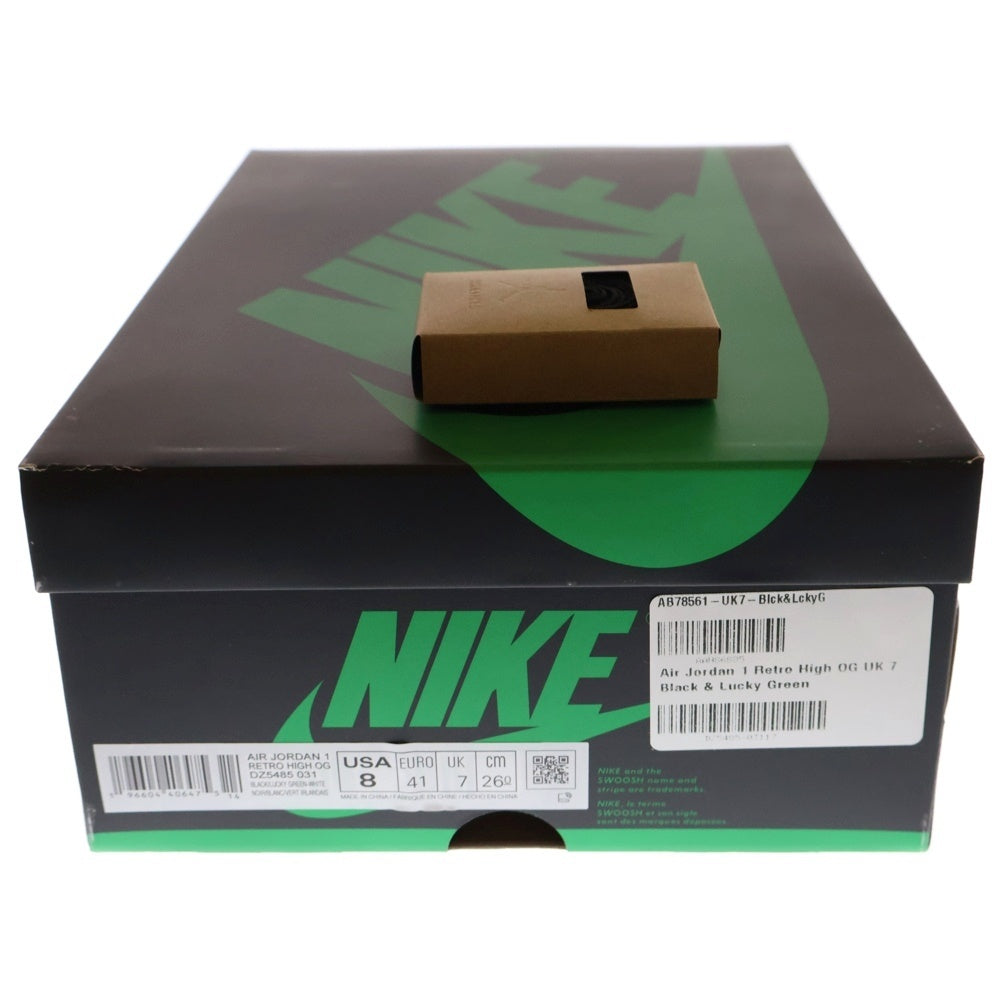 NIKE(ナイキ) AIR JORDAN 1 RETRO HIGH OG LUCKY GREEN DZ5485-031 エアジョーダン1 ラッキーグリーン ハイカットスニーカー グリーン/ホワイト US8/26cm