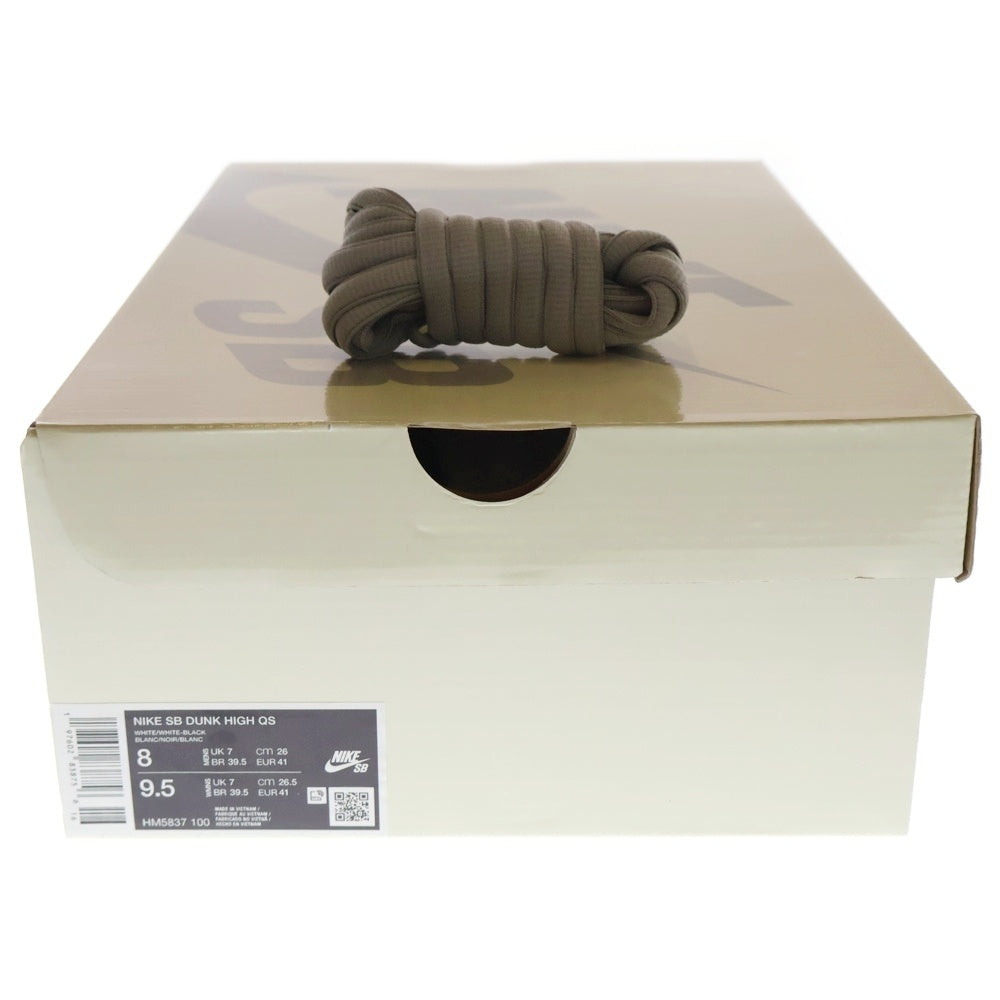 NIKE SB(ナイキエスビー) ×ANTIHERO DUNK HIGH QS WHITE アンタイヒーロー ダンク ハイカットスニーカー ホワイト US9/27cm HM5837-100