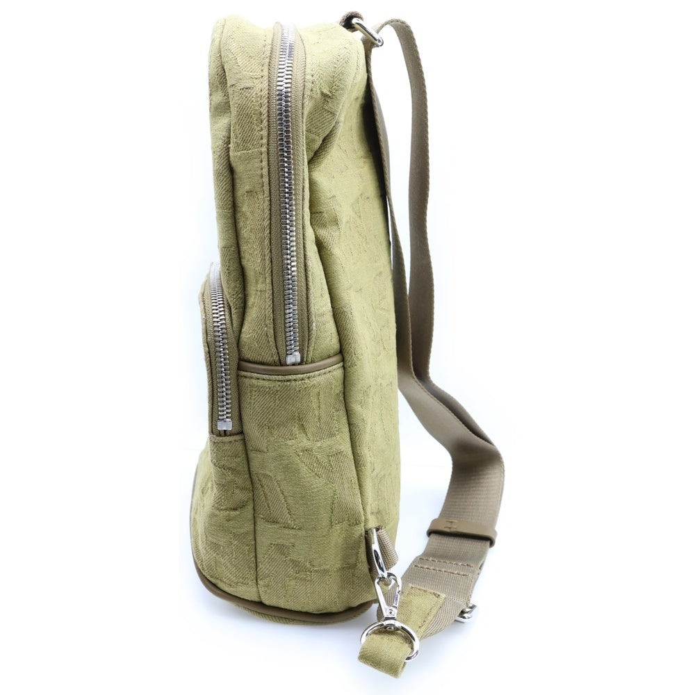 SUPREME(シュプリーム) 22SS Fat Tip Jacquard Denim Sling Bag ボックスロゴ ファットティップ ジャカード デニム スリングバッグ ショルダーバッグ カーキ