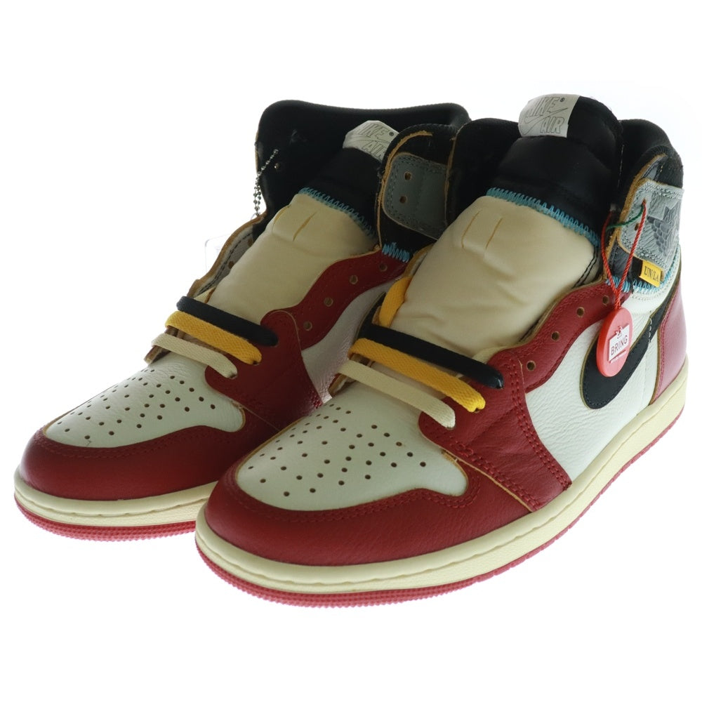 NIKE(ナイキ) ×UNION AIR JORDAN 1 RETRO HIGH OG Chicago ユニオン エアジョーダン1 ハイ シカゴ/シャドウ ハイカットスニーカー シカゴ HV8563-600