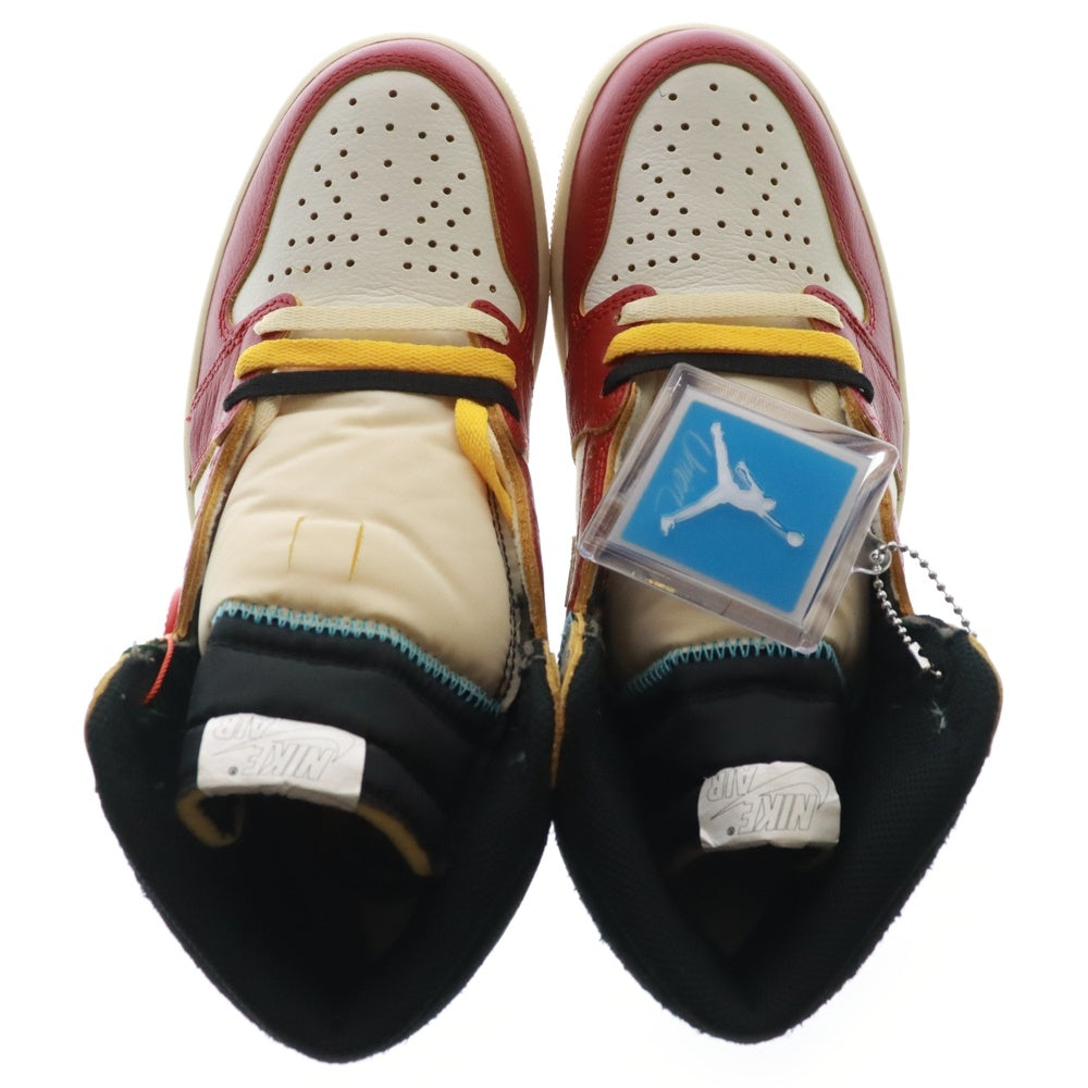 NIKE(ナイキ) ×UNION AIR JORDAN 1 RETRO HIGH OG Chicago ユニオン エアジョーダン1 ハイ シカゴ/シャドウ ハイカットスニーカー シカゴ HV8563-600