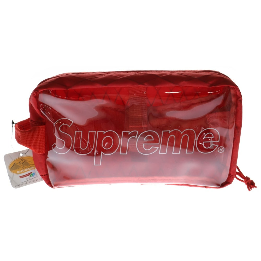 SUPREME(シュプリーム) 18AW Utility Bag ボックスロゴ バッククリア ユーティリティ ハンドバッグ レッド/クリア