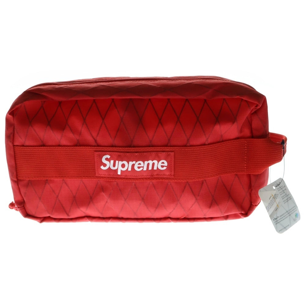 SUPREME(シュプリーム) 18AW Utility Bag ボックスロゴ バッククリア ユーティリティ ハンドバッグ レッド/クリア