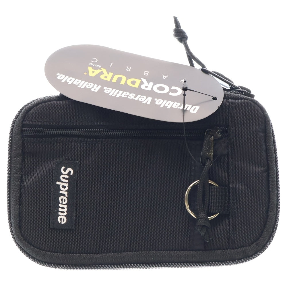 SUPREME(シュプリーム) 19AW Small Zip Pouch Wallet スモールボックスロゴ バッククリア ジップポーチ ウォレット 小物入れ バッグ ブラック