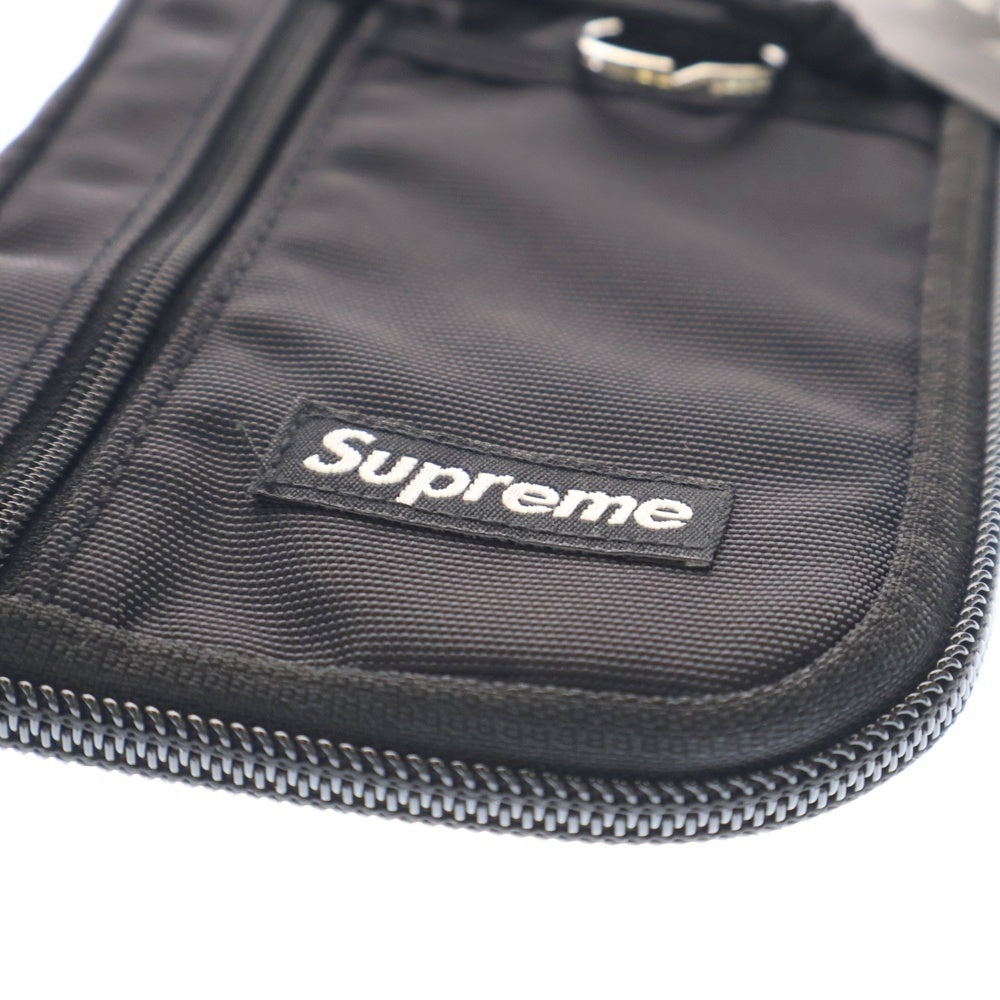 SUPREME(シュプリーム) 19AW Small Zip Pouch Wallet スモールボックスロゴ バッククリア ジップポーチ ウォレット 小物入れ バッグ ブラック