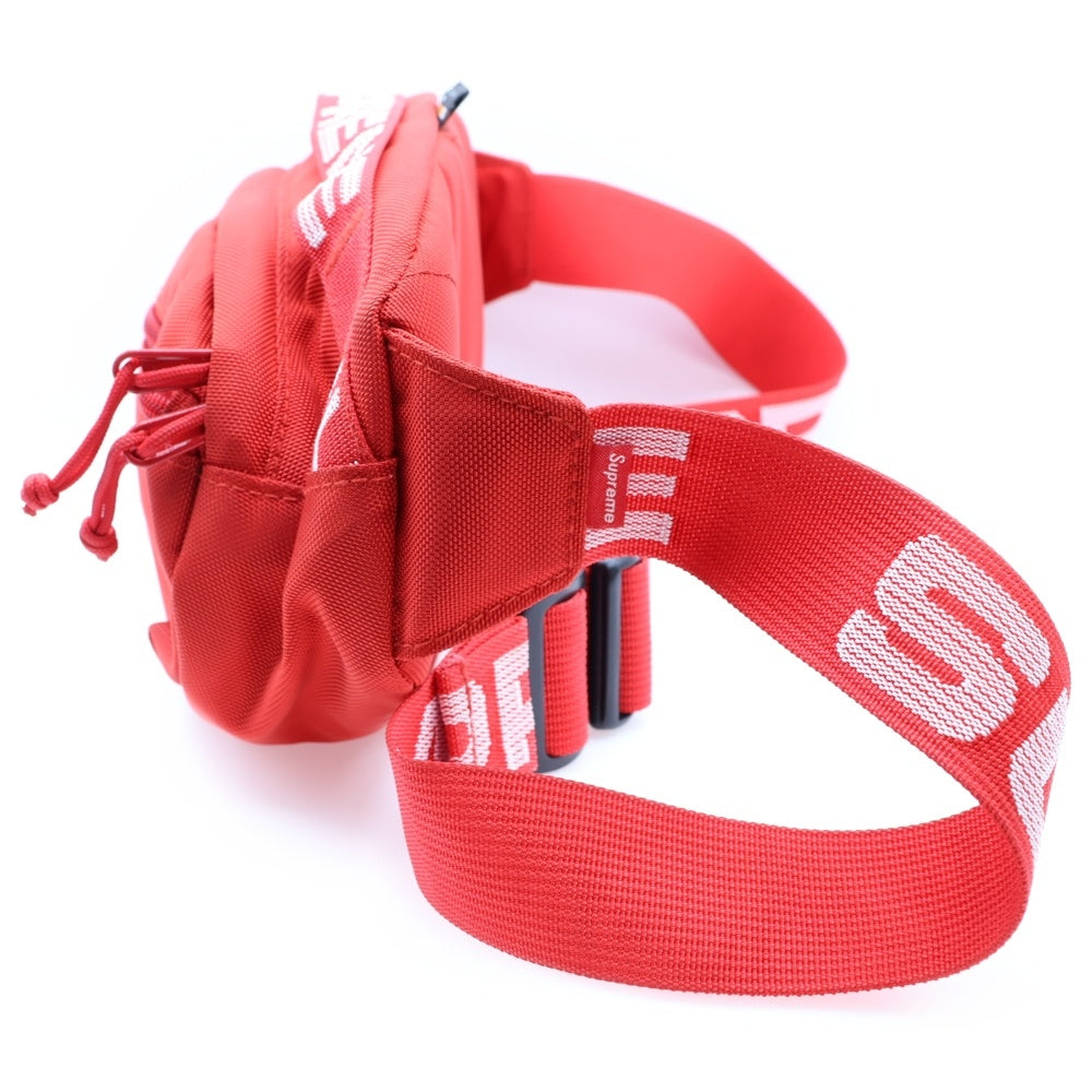 SUPREME(シュプリーム) 18SS Waist Bag ボックスロゴ ロゴベルト ウエストポーチ ショルダーバッグ レッド