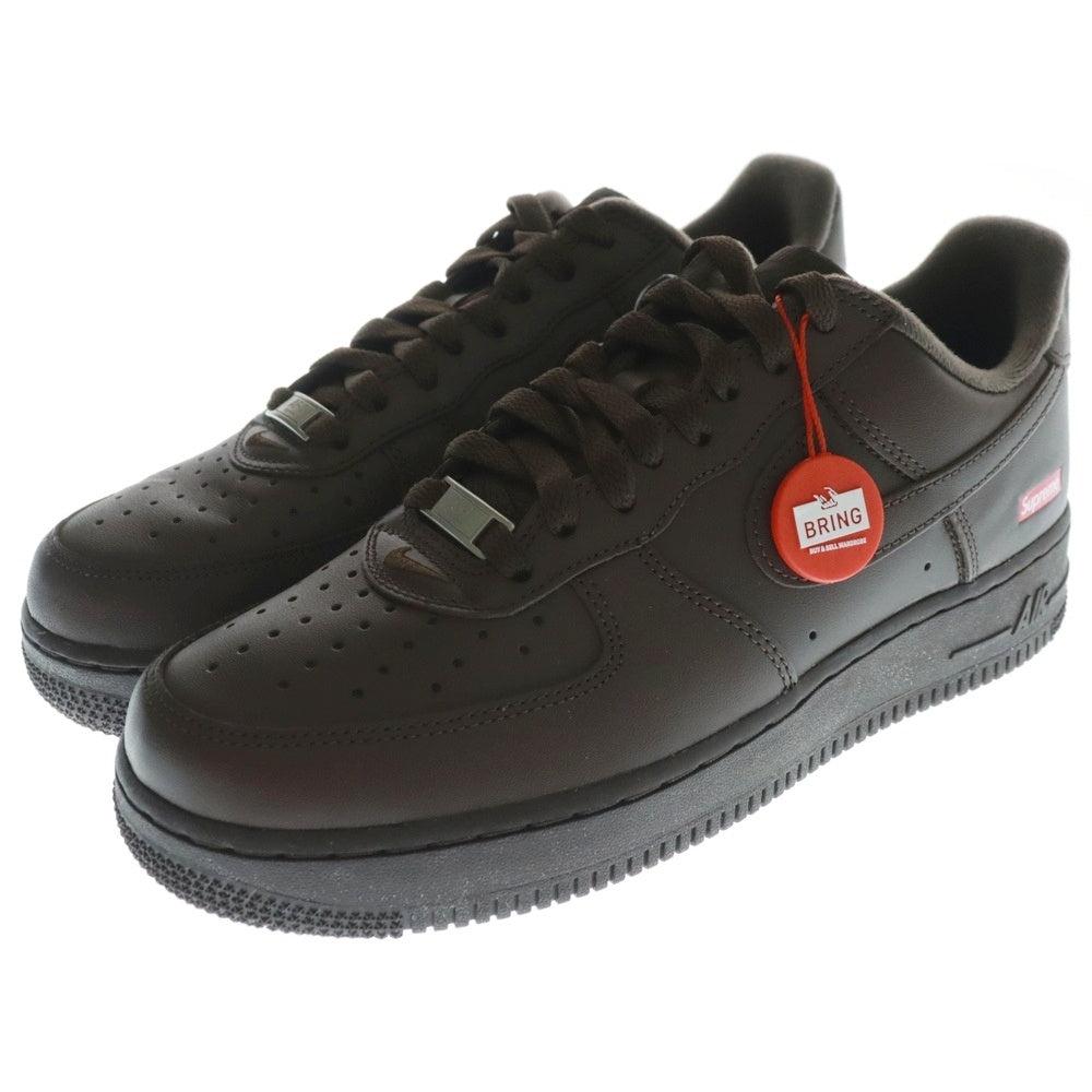 NIKE(ナイキ) ×SUPREME AIR FORCE 1 LOW SP BAROQUE シュプリーム エアフォース ローカット スニーカー ブラウン US8/26cm CU9225-200
