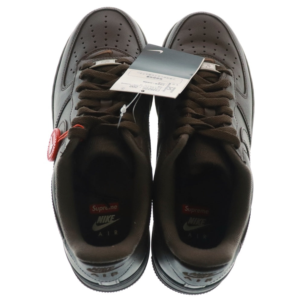 NIKE(ナイキ) ×SUPREME AIR FORCE 1 LOW SP BAROQUE シュプリーム エアフォース ローカット スニーカー ブラウン US8/26cm CU9225-200