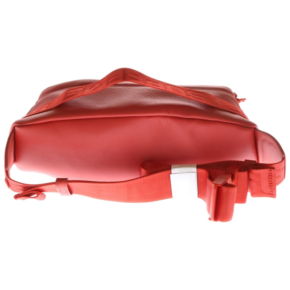 SUPREME(シュプリーム) 23AW Leather Waist Bag ボックスロゴ レザー ウエストバッグ ショルダーバッグ レッド