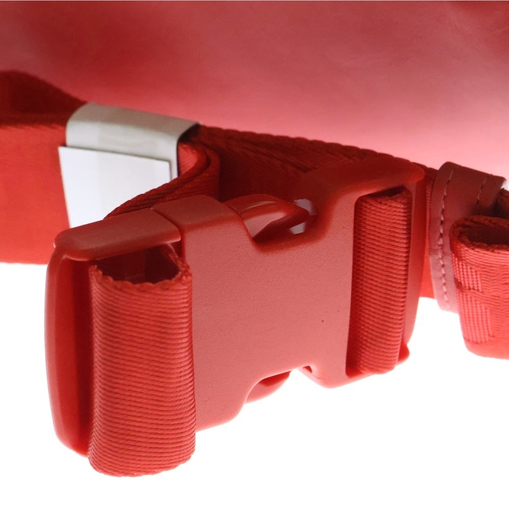 SUPREME(シュプリーム) 23AW Leather Waist Bag ボックスロゴ レザー ウエストバッグ ショルダーバッグ レッド