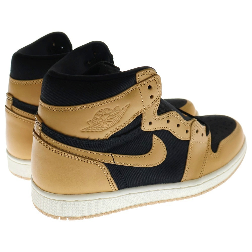 NIKE(ナイキ) AIR JORDAN 1 RETRO HIGH OG Vachetta Tan エアジョーダン レトロ バケッタ タン ハイカットスニーカー ベージュ/ブラック US8/26cm 555088-202