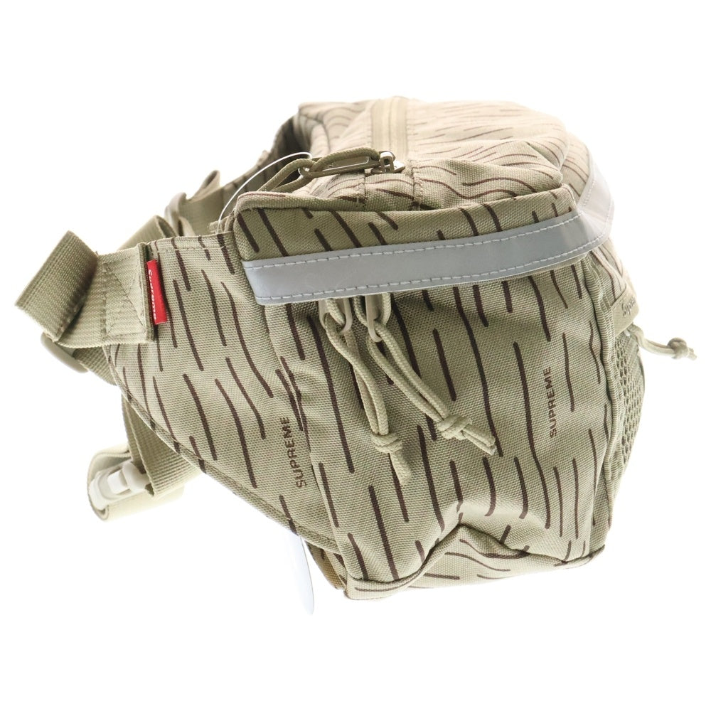 SUPREME(シュプリーム) 24AW Waist Bag ボックスロゴ レインドロップ ウエストバッグ ショルダーバッグ カーキ