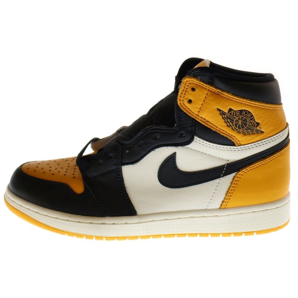 NIKE(ナイキ) AIR JORDAN 1 RETRO HIGH OG TAXI エアジョーダン1 レトロ タクシー ハイカットスニーカー イエロー/ホワイト/ブラック US8.5/26.5cm 555088-711
