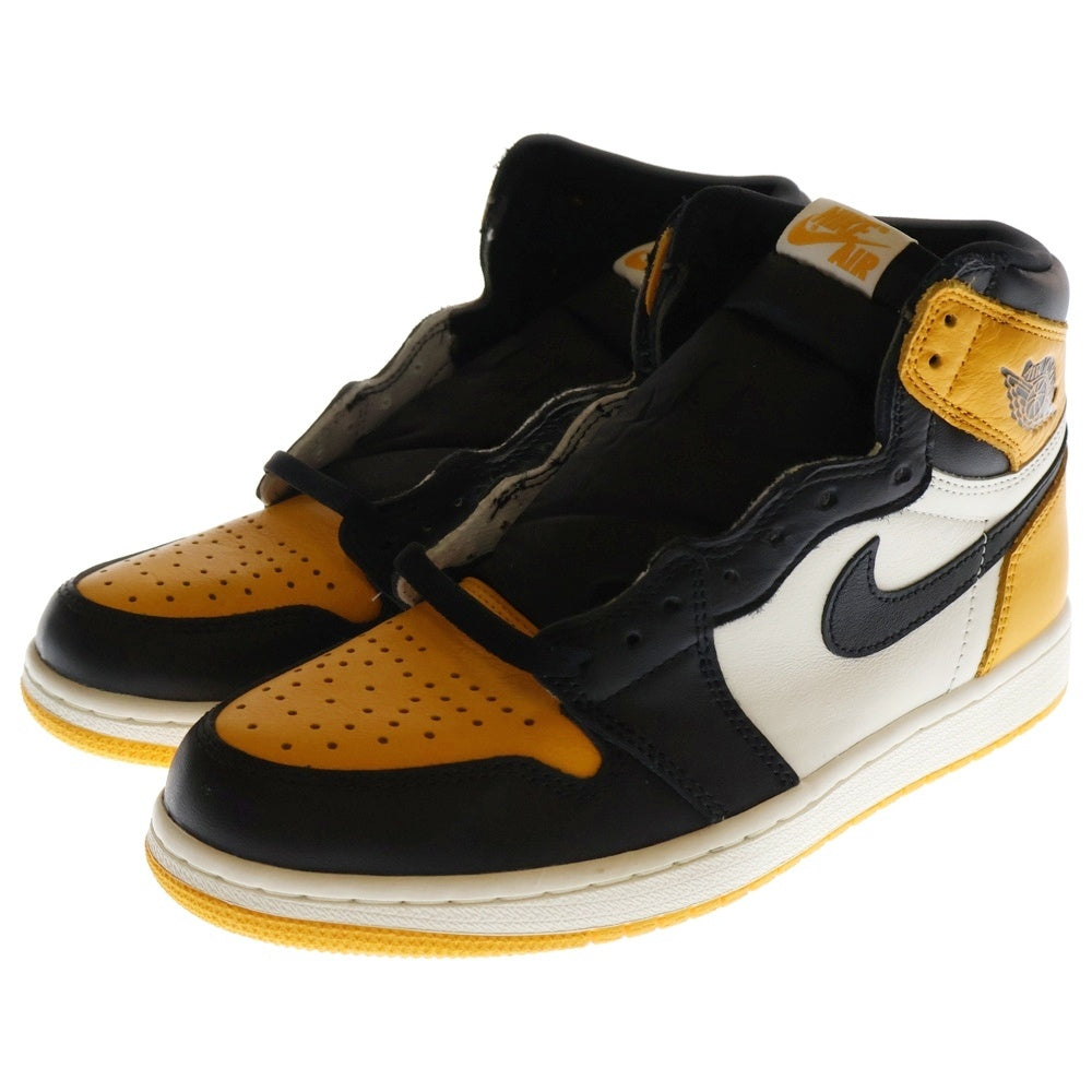 NIKE(ナイキ) AIR JORDAN 1 RETRO HIGH OG TAXI エアジョーダン1 レトロ タクシー ハイカットスニーカー イエロー/ホワイト/ブラック US8.5/26.5cm 555088-711
