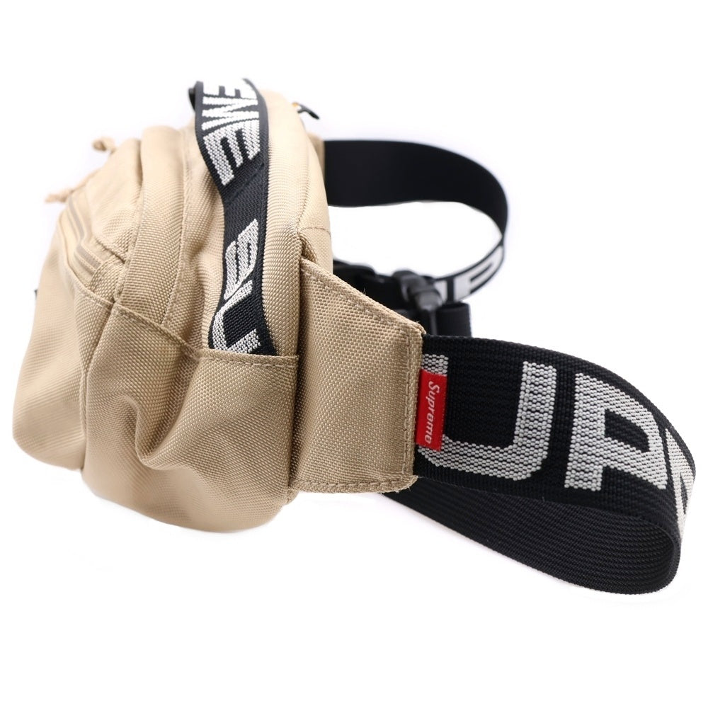 SUPREME(シュプリーム) 18SS Waist Bag ボックスロゴ ロゴベルト ウエストポーチ ショルダーバッグ ベージュ