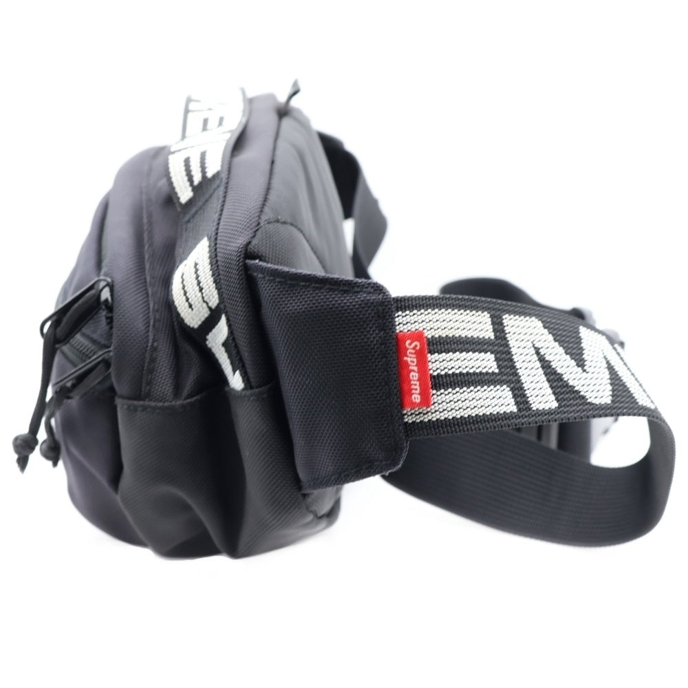 SUPREME(シュプリーム) 18SS Waist Bag ボックスロゴ ロゴベルト ウエストポーチ ショルダーバッグ ブラック