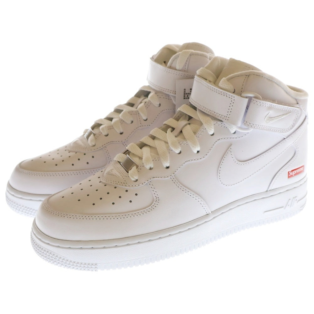NIKE(ナイキ) ×SUPREME AIR FORCE 1 MID SP シュプリーム エアフォース ミッドカットスニーカー ホワイト US8/26cm FZ8784-100