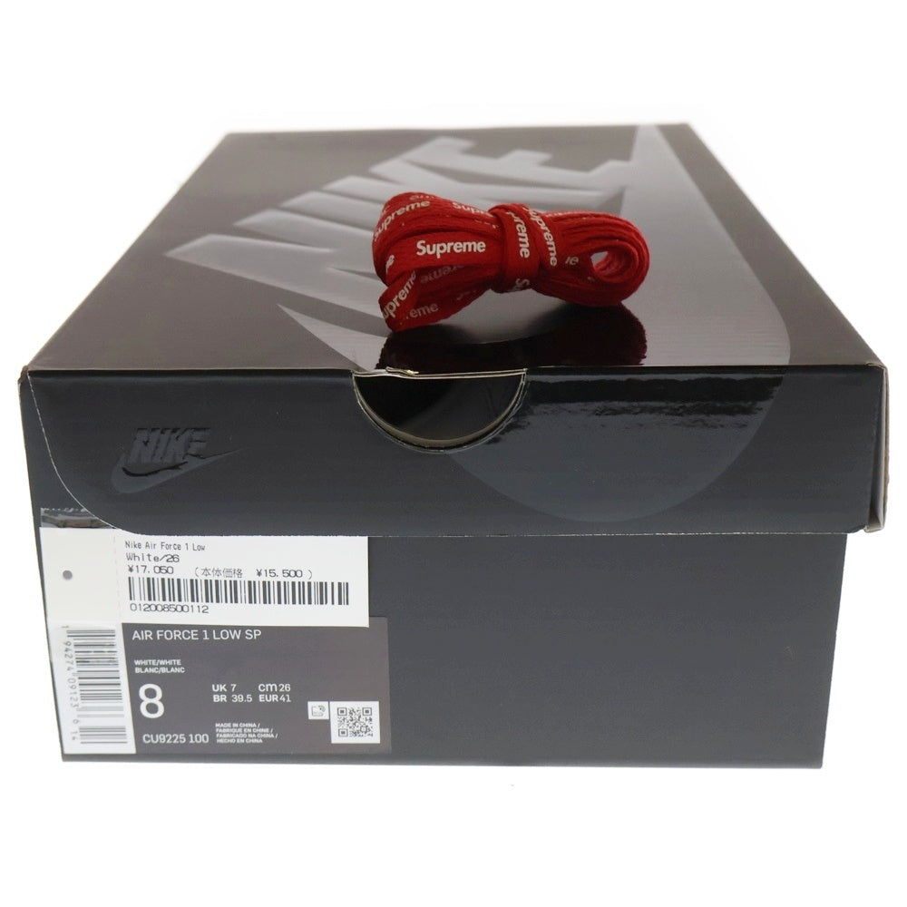 NIKE(ナイキ) ×SUPREME AIR FORCE 1 LOW シュプリーム エアフォース1 ローカットスニーカー ホワイト US8/26cm CU9225-100