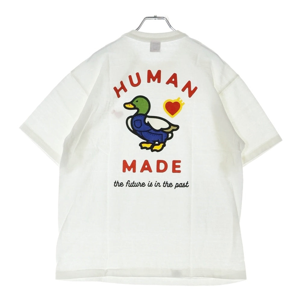 HUMAN MADE(ヒューマンメイド) 24AW GRAPHIC T-SHIRT DUCK グラフィック ダックプリント 鴨 半袖Tシャツ ホワイト HM28TE002
