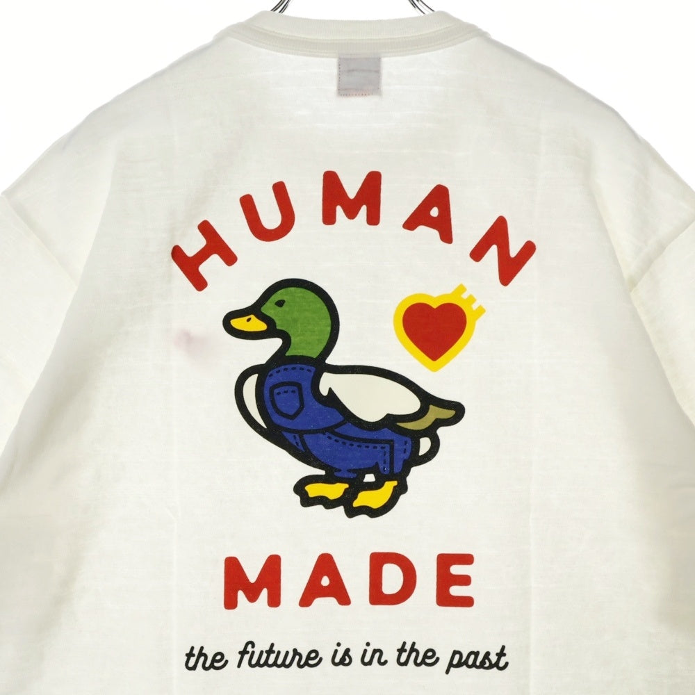 HUMAN MADE(ヒューマンメイド) 24AW GRAPHIC T-SHIRT DUCK グラフィック ダックプリント 鴨 半袖Tシャツ ホワイト HM28TE002