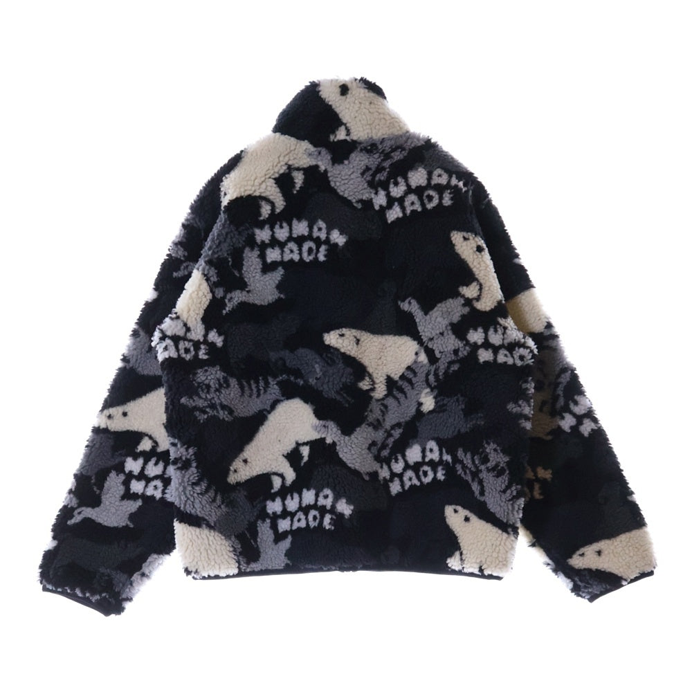 HUMAN MADE(ヒューマンメイド) 24AW ANIMAL FLEECE JACKET GRAY アニマルフリースジャケット グレー HM28JK038