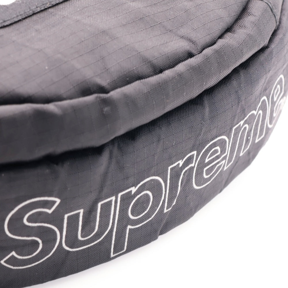SUPREME(シュプリーム) 18AW Waist Bag ボックスロゴ エンボレスキルティング ウエストポーチ ショルダーバッグ ブラック