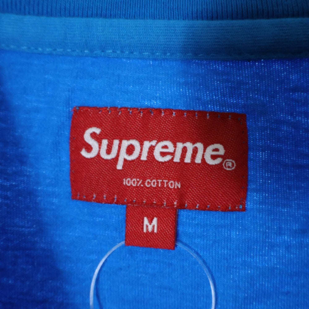 SUPREME(シュプリーム) 19SS Athletic Label S/S Top ラベルパッチ クルーネック半袖Tシャツ カットソー ブルー