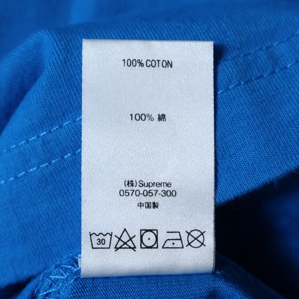 SUPREME(シュプリーム) 19SS Athletic Label S/S Top ラベルパッチ クルーネック半袖Tシャツ カットソー ブルー
