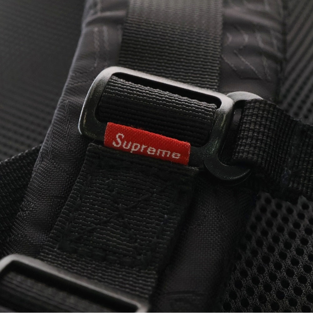SUPREME(シュプリーム) 19SS Backpack リピートロゴ サイドアジャスター バックパック リュックサック ブラック